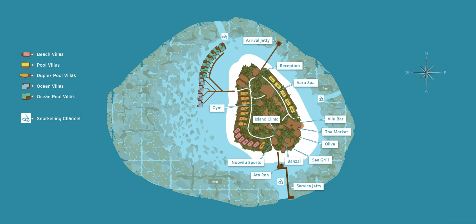 Map Kandolhu Maldives