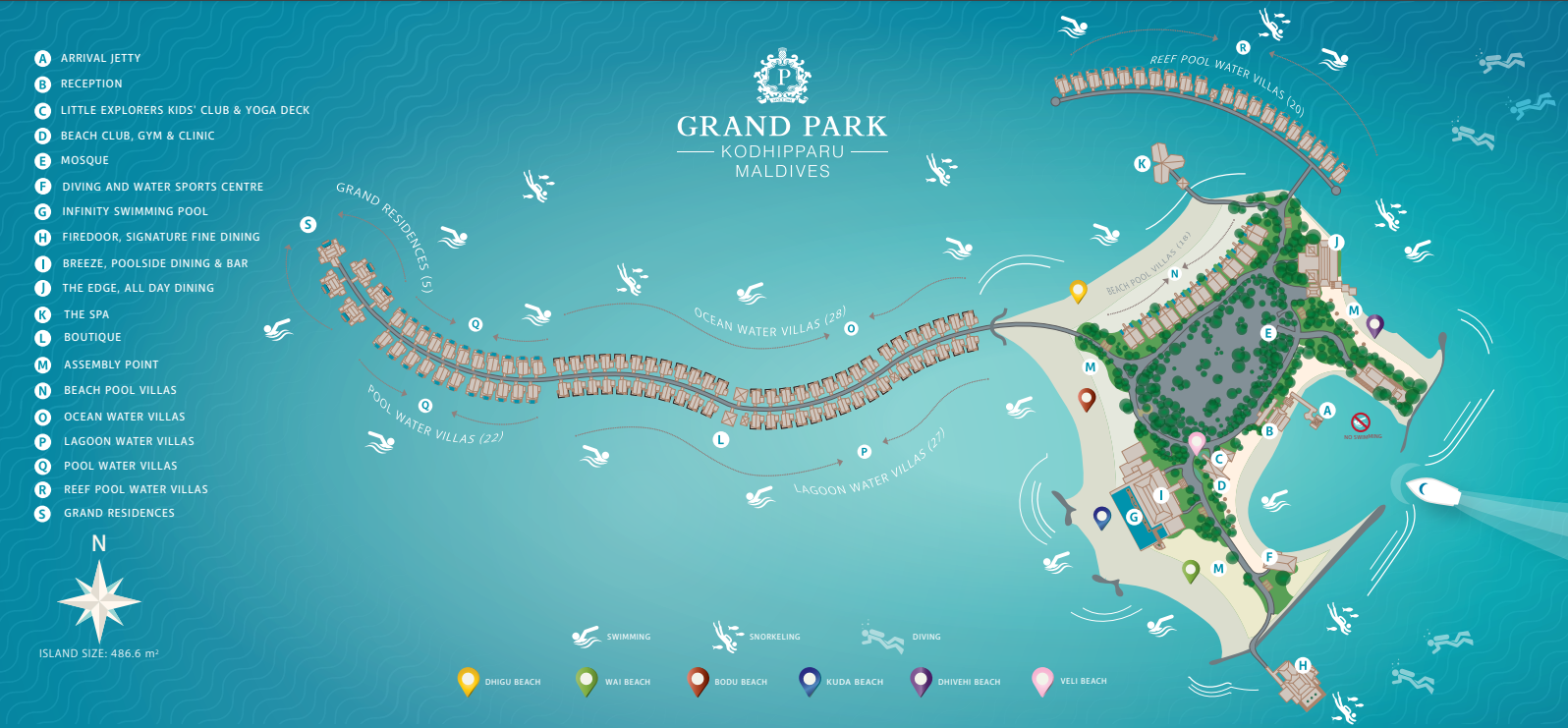 Map Resort Grand Park Kodhipparu