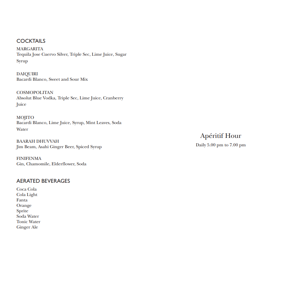 Intercontinental-Maldives-Apéritif-Hour-Menu-1